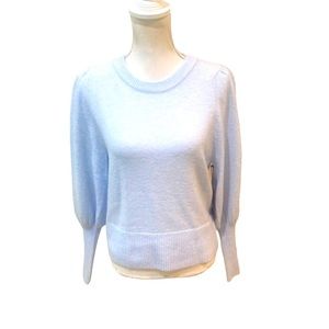 NWT Vince Camuto pale blue leg of mutton sleeve crew neck pullover sweater xs
